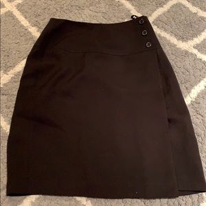 Casual corner knee length black skirt